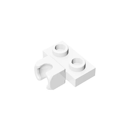 10PCS 14704 1X2 with Tow Ball Socket on Side Block Moc Compatible with Brick DIY Children's Toy Assembly