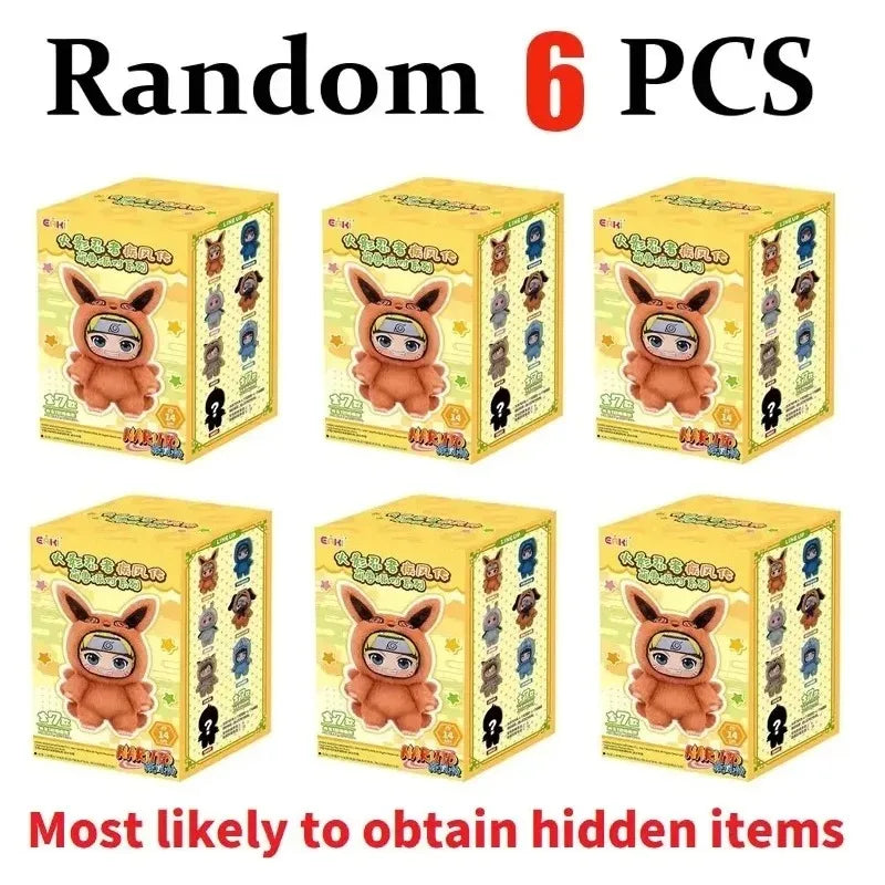 New EAKI Naruto Blind Box Shippuden Party Series Uzumaki Stuffed Shippuden Original Plush Figure Ornament Toy Collection Gift