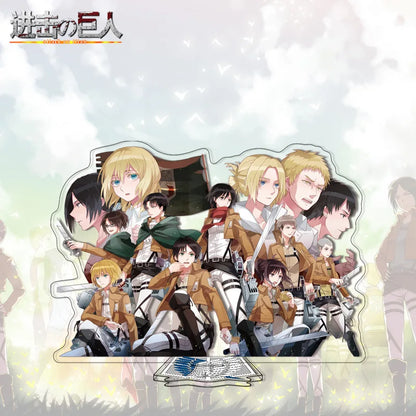 Attack on Titan Acrylic Stand Anime Large Stand Cartoon Cute Character Figure Display Stand Anime Merchandise Collectible Gift