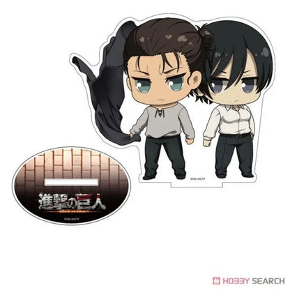 10Cm Acrylic Standing Sign for Attack On Titan Conny Springer Armin Arlert Zeke Jaeger Eren Yeager Q Version Desktop Decoration