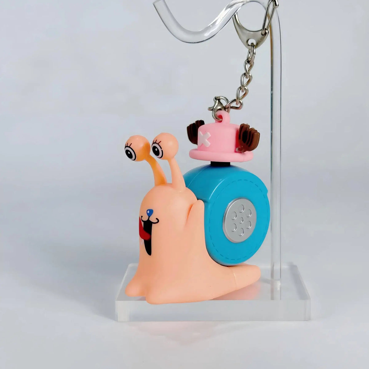 One Piece Den Den Snail Mushi Voice Recording Keychain Cute Sound Pendant Recordable Student Couple Bag Charm Creative Gift