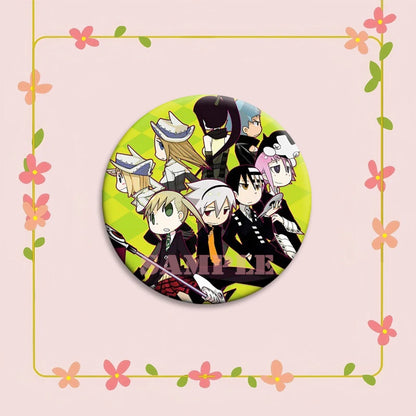 Anime Soul Eater Pins Round Creative Cartoon Badges