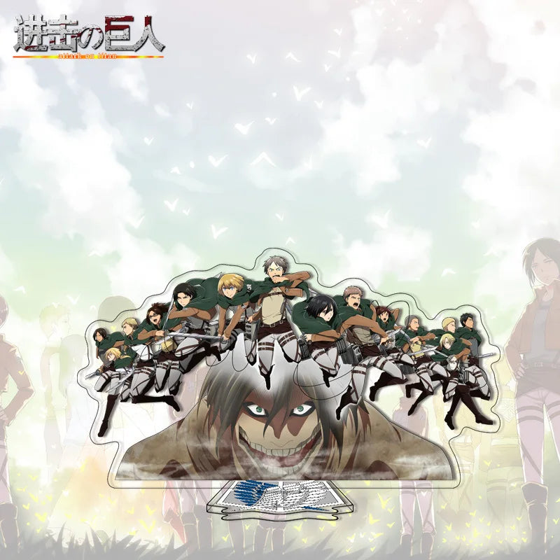 Attack on Titan Acrylic Stand Anime Large Stand Cartoon Cute Character Figure Display Stand Anime Merchandise Collectible Gift