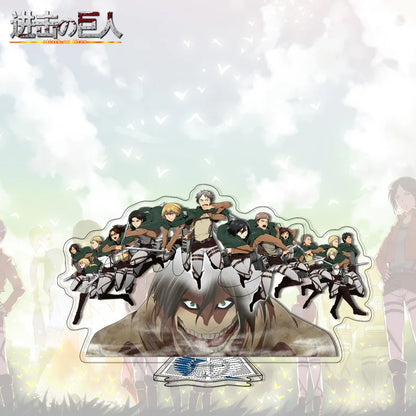 Attack on Titan Acrylic Stand Anime Large Stand Cartoon Cute Character Figure Display Stand Anime Merchandise Collectible Gift