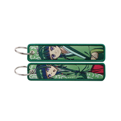 Anime Character Embroidery Keychain