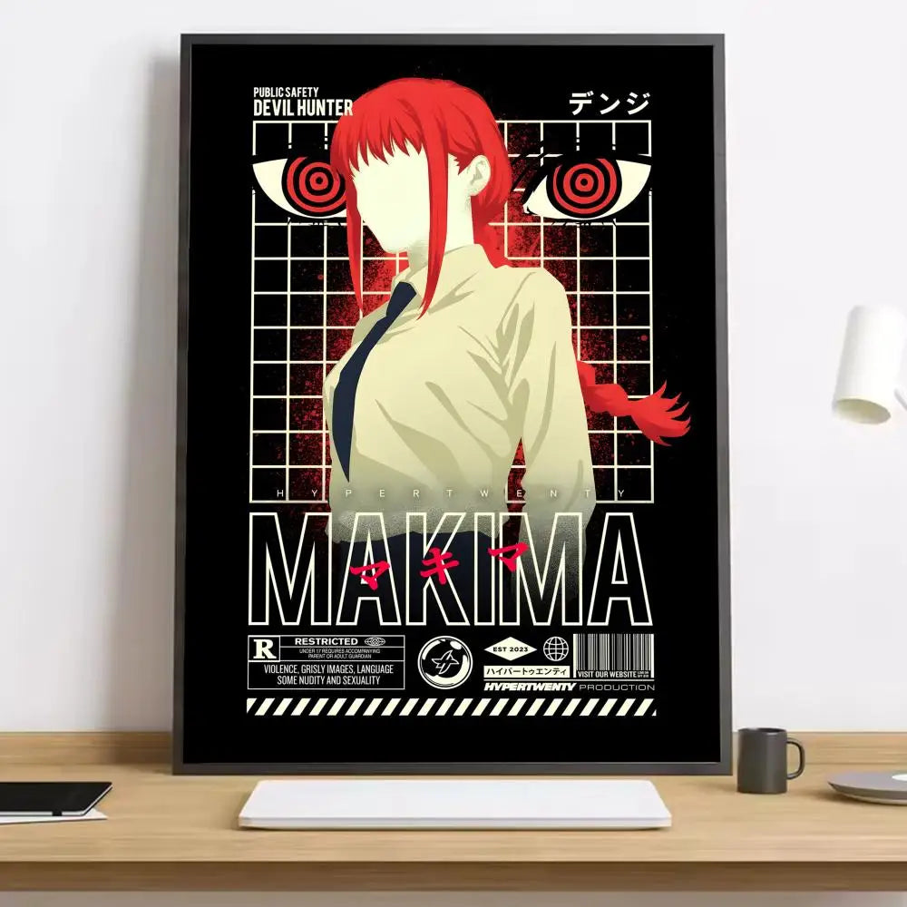 Chainsaw Man Makima Canvas Poster