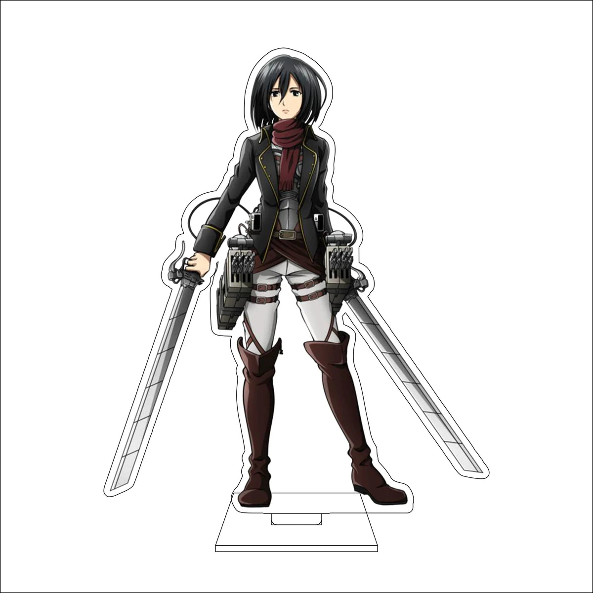 16CM Anime Attack on Titan Cosplay Acrylic Figure Stand Plate Armin Arlert Eren Jaeger Mikasa·Ackerman Ornaments Gifts