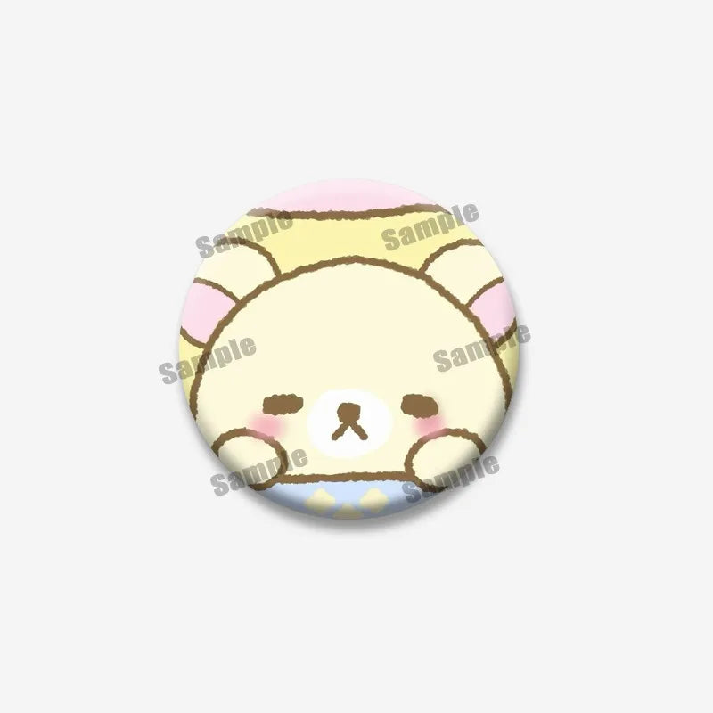 Rilakkuma Bear Badge Pin