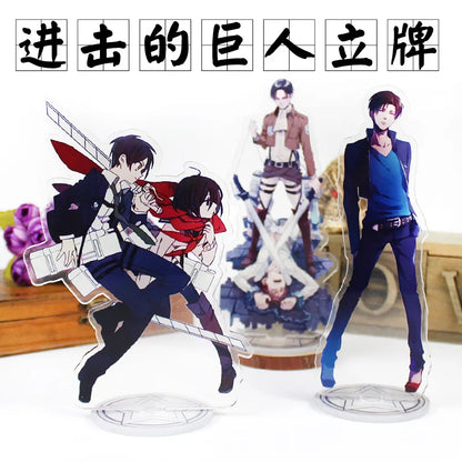 Attack on Titan Acrylic Stand Anime Large Stand Cartoon Cute Character Figure Display Stand Anime Merchandise Collectible Gift