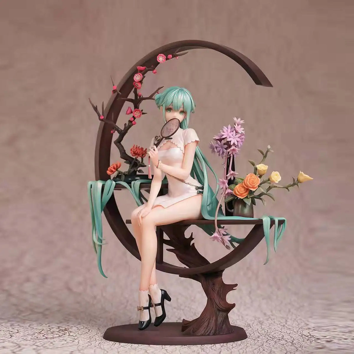 25cm Hatsune Miku Anime Figure Cheongsam Miku Ancient Customs Statue