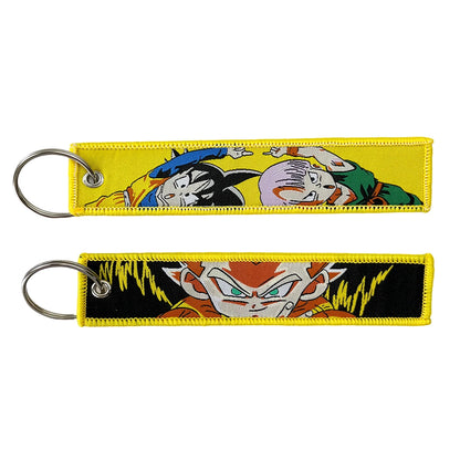 Anime Girls Embroidery Keychain