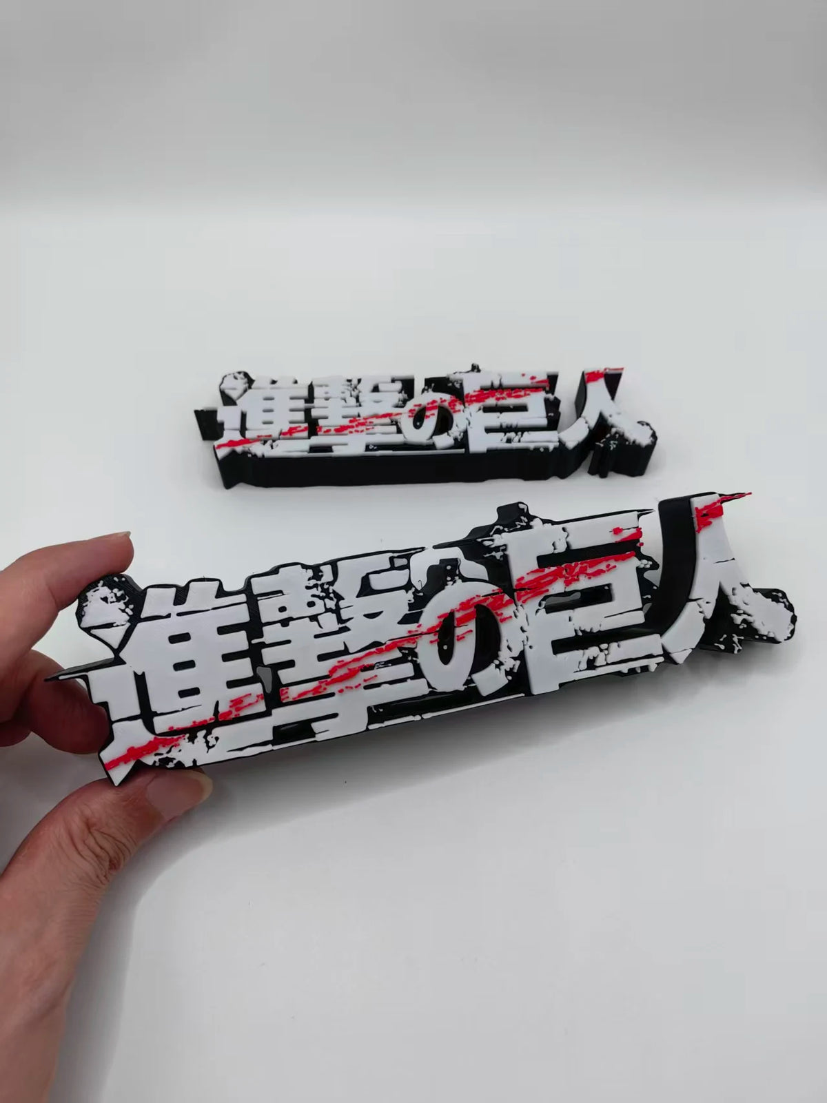 Attack on Titan Logo Stereo Font Stand Sign Ornament