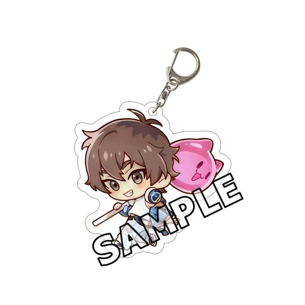 6CM Anime Game Nu: Carnival Keychain Stand Olivine Quincy Blade Cosplay Acrylic Model Standing Sign Cake Topper Holder Desk Deco