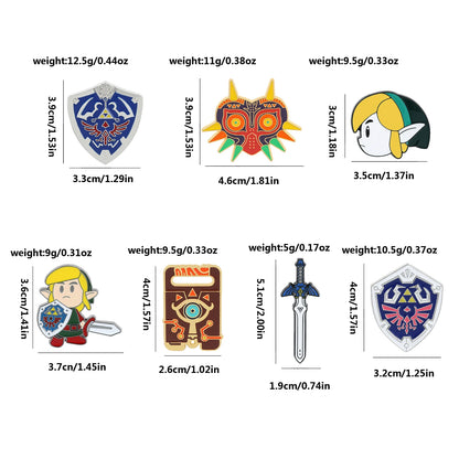 Hailia Shield Enamel Pin