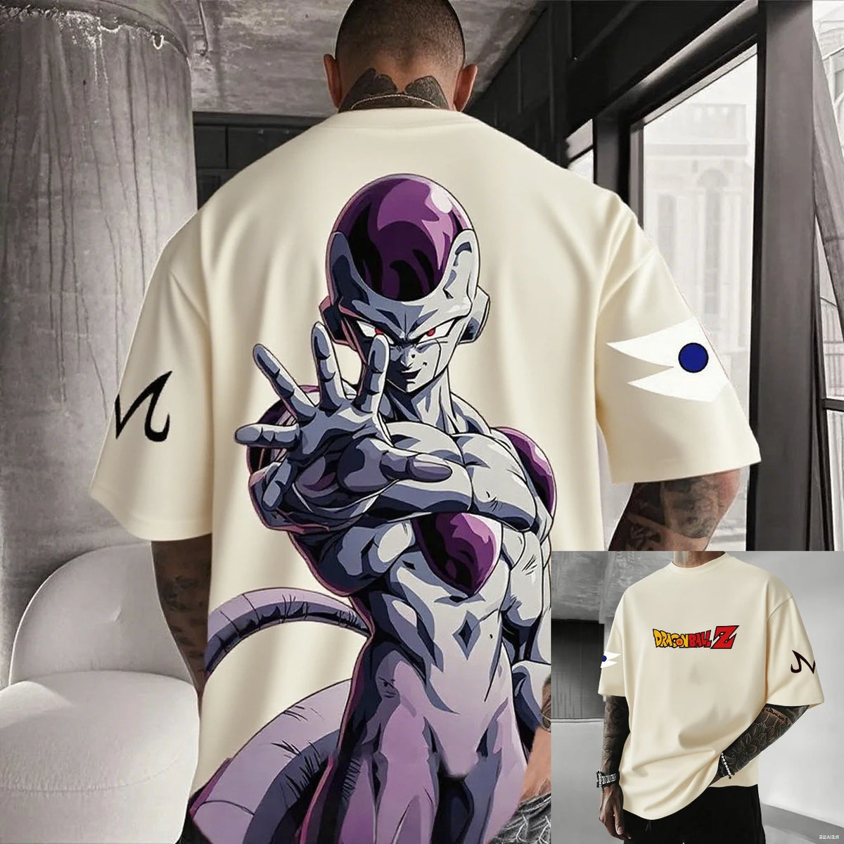 Dragon Ball Frieza Anime Men's T Shirt Cotton Women Short Sleeve Graphic Tee Streetwear Summer Casual Tops Hip Hop Y2k Clothes