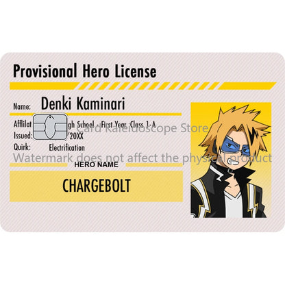 My Hero Academia Student ID Card Sticker