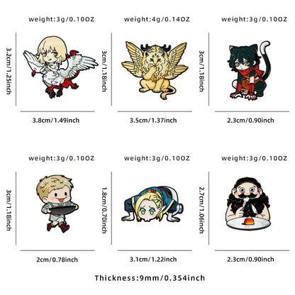 Dungeon Meshi Enamel Pins
