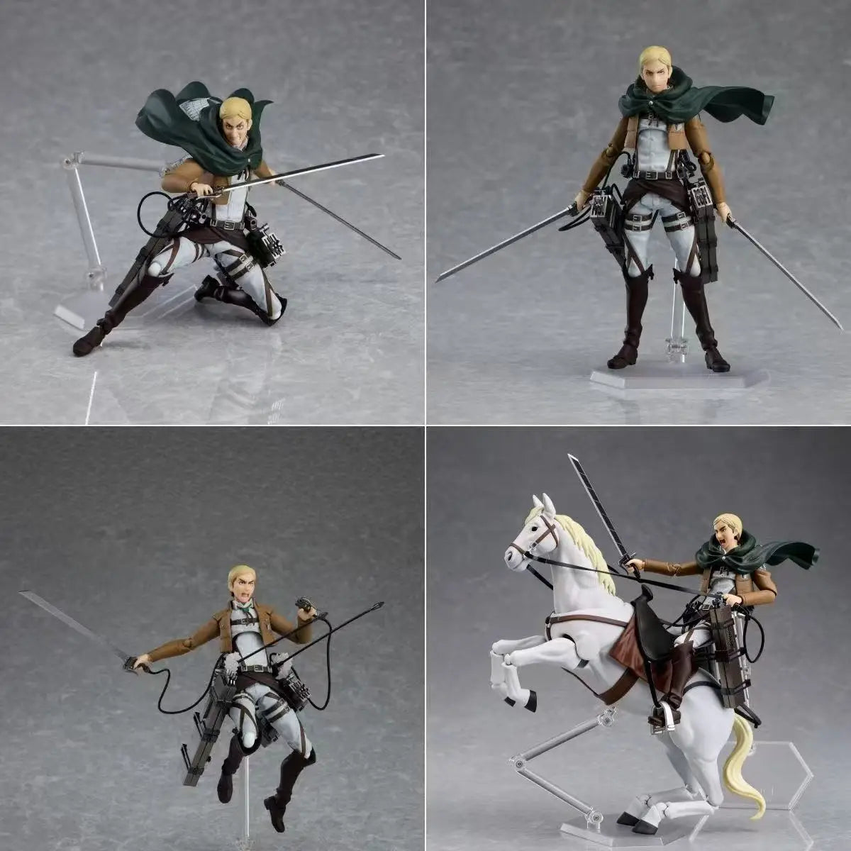 Figma 446 Attack On Titan Erwin Smith In Stock Anime Action Figure Collectible Model Toy For Fans Desktop Decoration