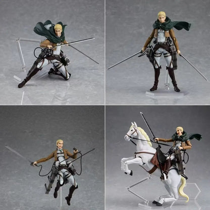 Figma 446 Attack On Titan Erwin Smith In Stock Anime Action Figure Collectible Model Toy For Fans Desktop Decoration