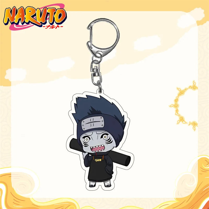 Naruto Anime Akatsuki Uchiha Itachi Acrylic Keychain Fashion Key Ring Bag Charms Girl Pendant Jewelry Cute Creative Friends Gift