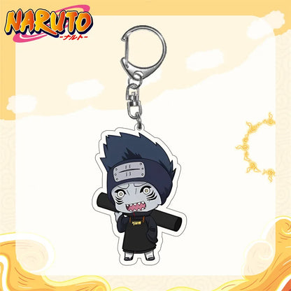 Naruto Anime Akatsuki Uchiha Itachi Acrylic Keychain Fashion Key Ring Bag Charms Girl Pendant Jewelry Cute Creative Friends Gift