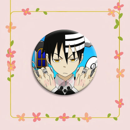 Anime Soul Eater Pins Round Creative Cartoon Badges