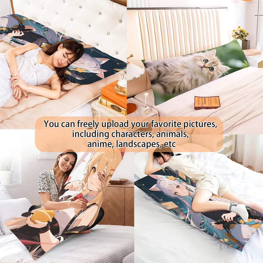 Customizable Equal Body Pillowcase, Anime Star Cartoon Real Person