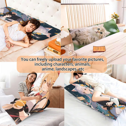 Customizable Equal Body Pillowcase, Anime Star Cartoon Real Person
