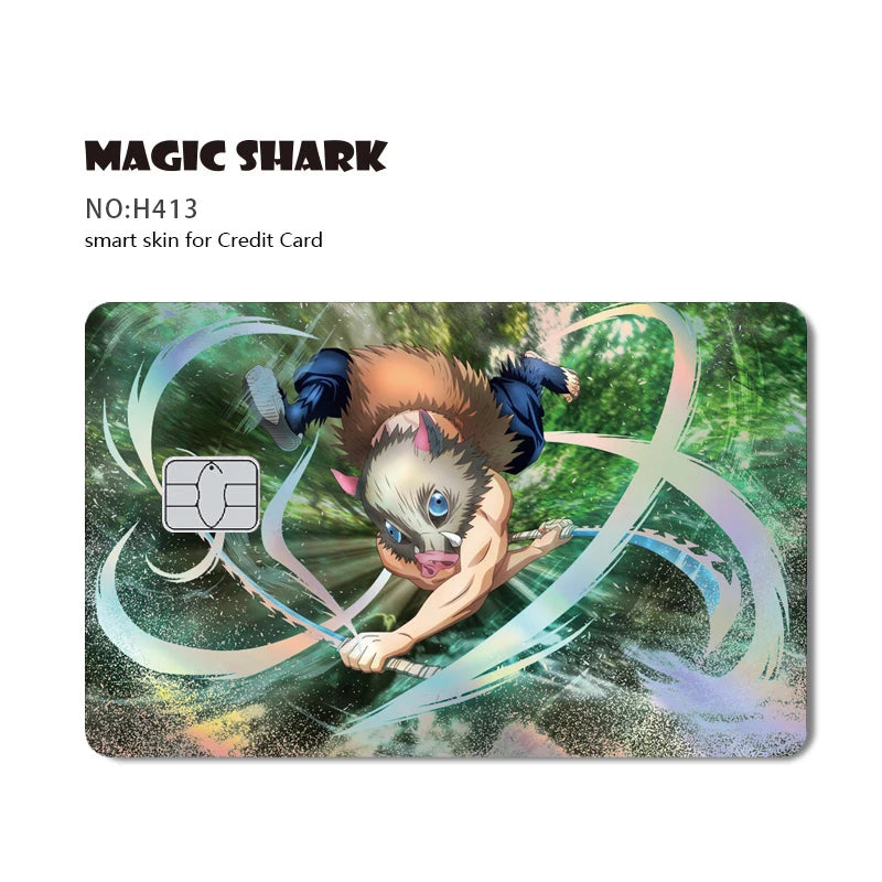 Demon Slayer Shark Holographic Card Skin