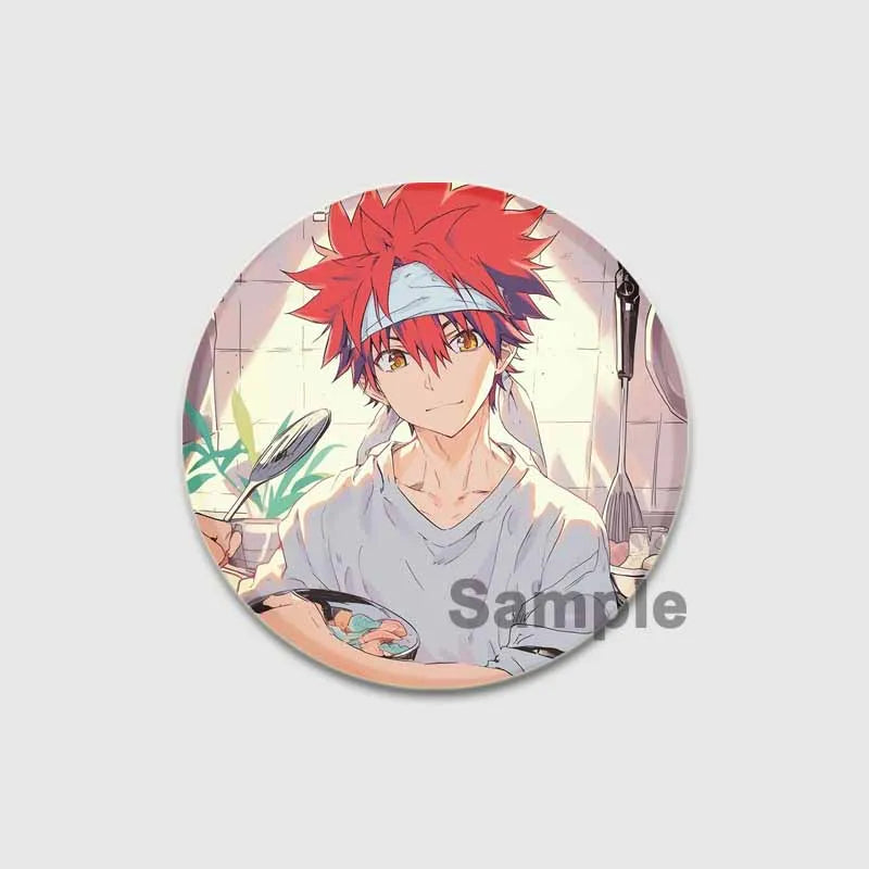 Food Wars Soma Tinplate Pins