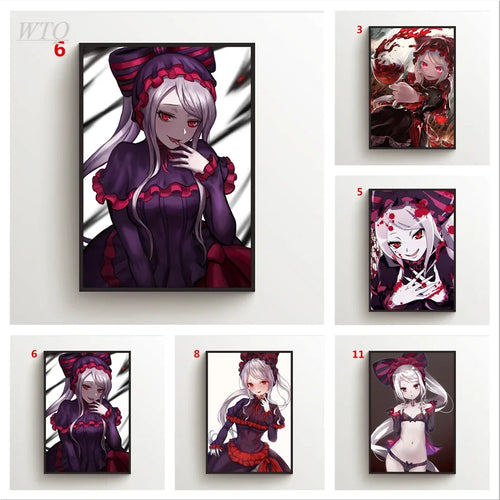 Anime Posters Overlord Shalltear Bloodfallen Wall Canvas Painting