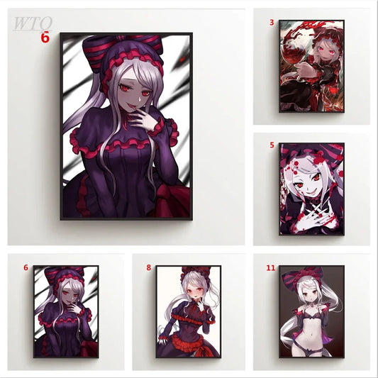 Anime Posters Overlord Shalltear Bloodfallen Wall Canvas Painting
