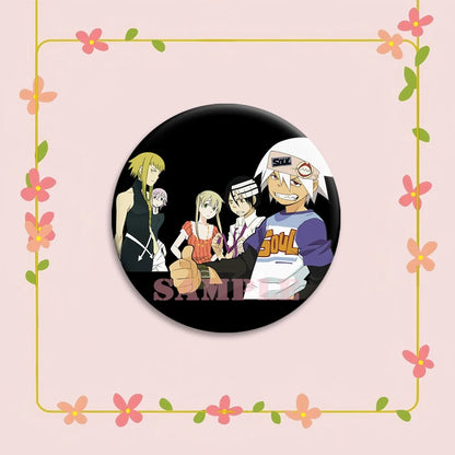 Anime Soul Eater Pins Round Creative Cartoon Badges