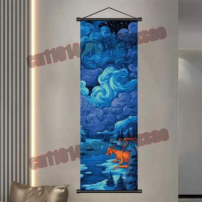Pokemon Gengar Scroll Painting
