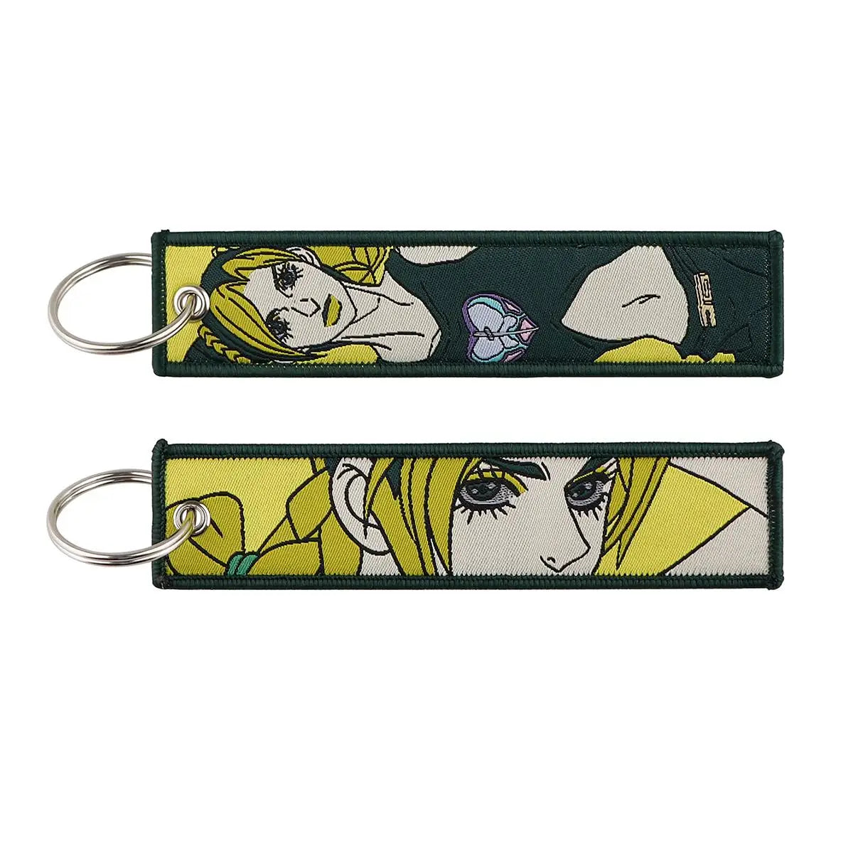 Anime Cartoon Embroidered Keychain