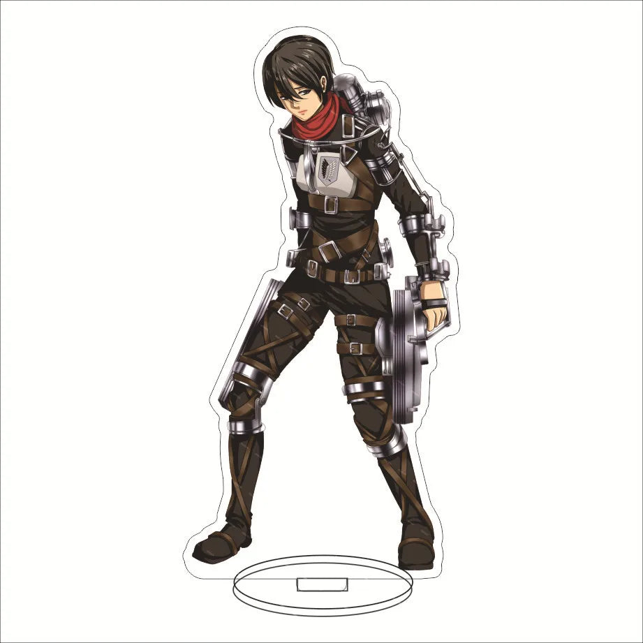 16CM Anime Acrylic Stand‌ Attack on Titan Eren Jaeger Mikasa Ackerman Armin Arlert Connie Springer Cos Figure Ornaments Gifts