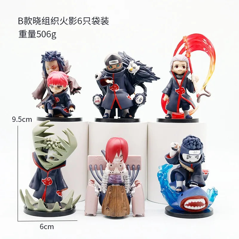A Full Set of Small Organizations Naruto Hand-Made Q Version of Hand-Made Animation Boxed desktop Ornaments Gifts Around