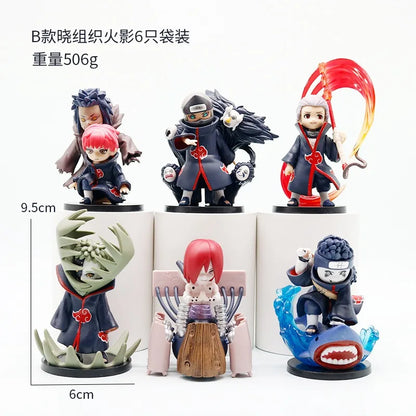A Full Set of Small Organizations Naruto Hand-Made Q Version of Hand-Made Animation Boxed desktop Ornaments Gifts Around
