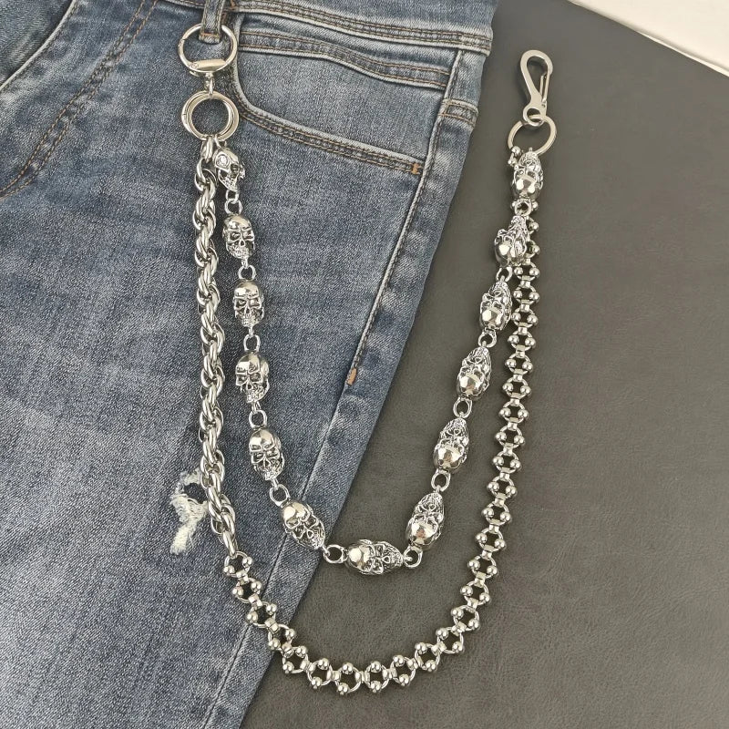 Punk Skull Pants Chain