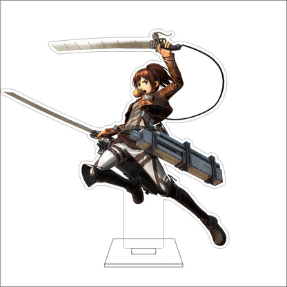 16CM Anime Attack on Titan Cosplay Acrylic Figure Stand Plate Jean Kirstein Hange Zoe Rivaille Ackerman Ornaments Gifts