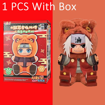 BANDAI Eaki Naruto Uzumaki Naruto Blind Box Shippuden Beast Party Series Jiraiya Plush Doll Anime Characters Are Cute Toys Gifts