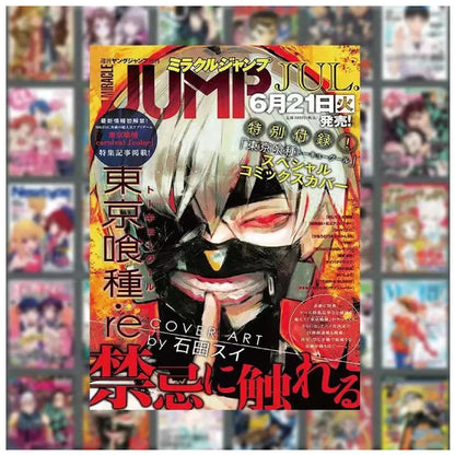 10/30/60pcs Japan Mix Anime Poster Stickers Attack on Titan Ghoul Cartoon Sticker DIY Luggage Phone Water Bottle Cool Decals Toy