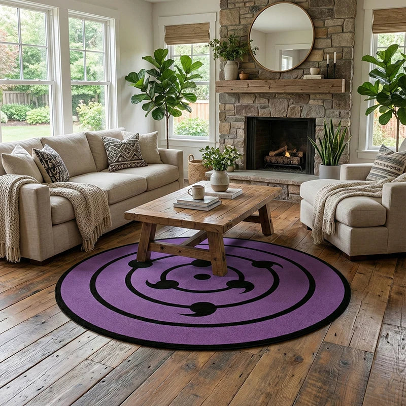 Naruto Rinnegan Area Rug