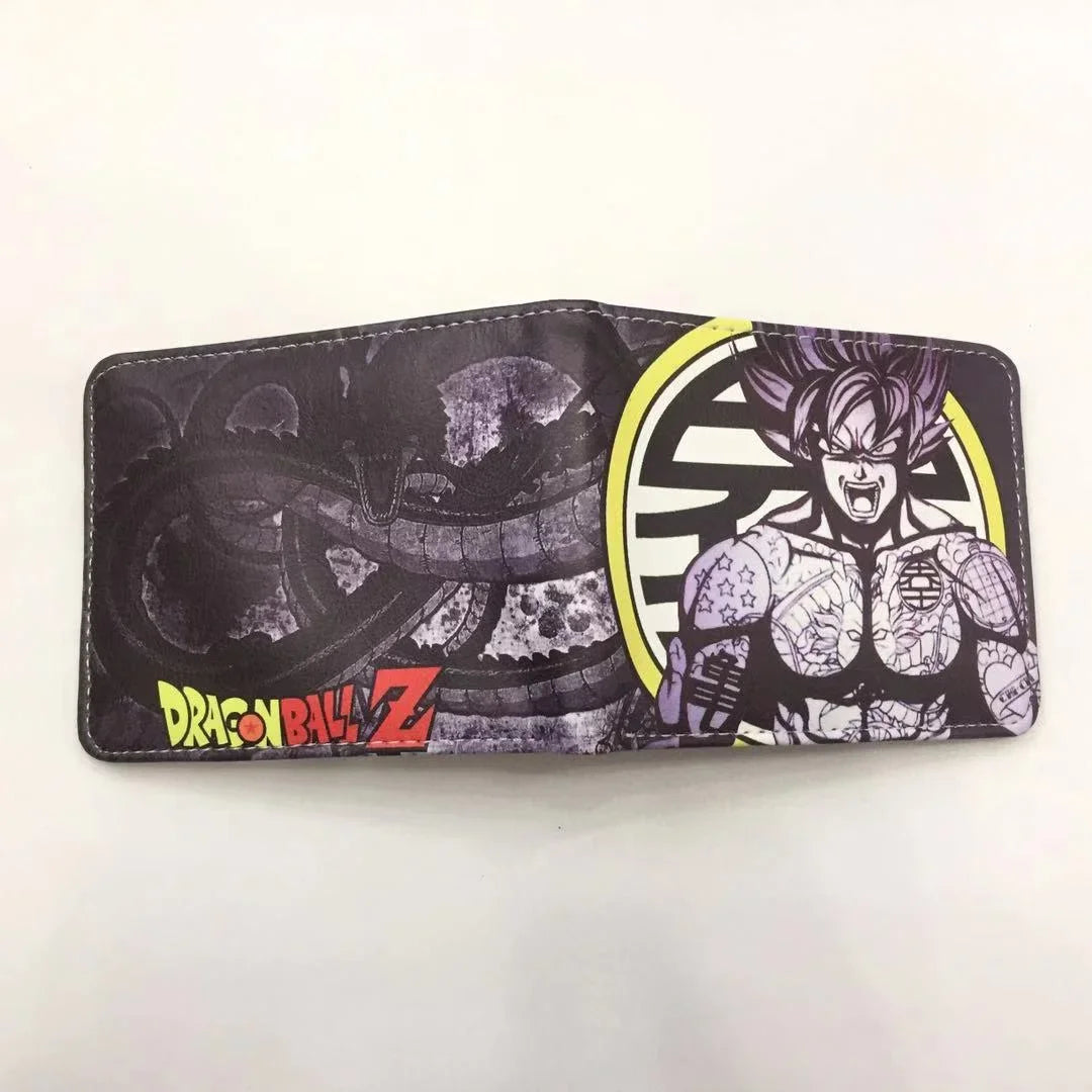 Dragon Ball Son Goku Multifunctional Card Purse Cartoon PU Wallet Personality Creativity Simple Foldable Coin Boy Birthday Gift