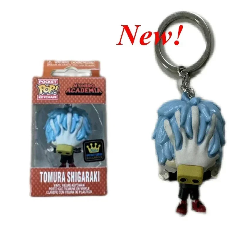 New Funko Pocket Keychain My Hero Academia Deku Bakugo Mirio Togata Dabi Izuku Midoriya Kyoka Jiro Model Toys Adult Kids Gift
