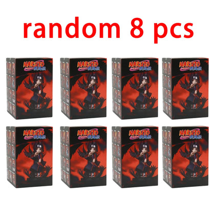 1-12pcs Naruto Blind Box Figure Toys Shippuden Akatsuki Arc Series Trendy Mystery Box PVC Model Surprise Christmas Toys Gift