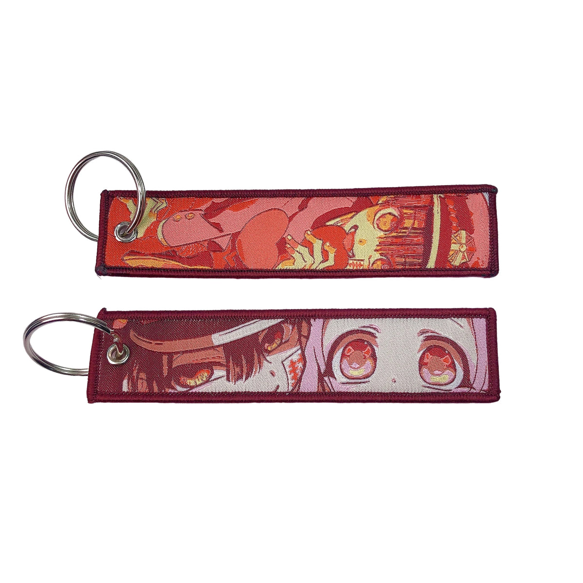 Anime Girls Embroidery Keychain