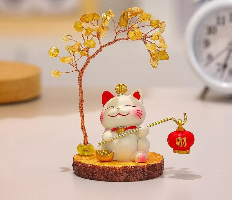 Lucky Cat Fortune Ornament