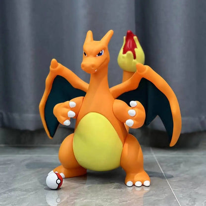 Pokemon 1:1 Large Figure Charmander Eevee Ibrahimovic Porkby Squirtle Raichu Model Doll Ornament Figurine Toy Surprise Gifts