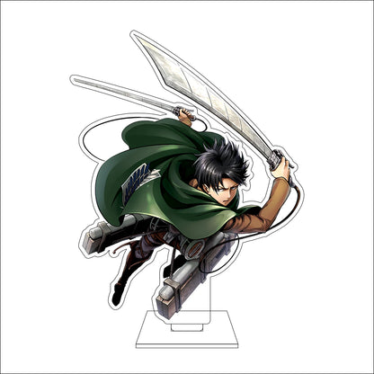 16CM Anime Attack on Titan Cosplay Acrylic Figure Stand Plate Jean Kirstein Hange Zoe Rivaille Ackerman Ornaments Gifts